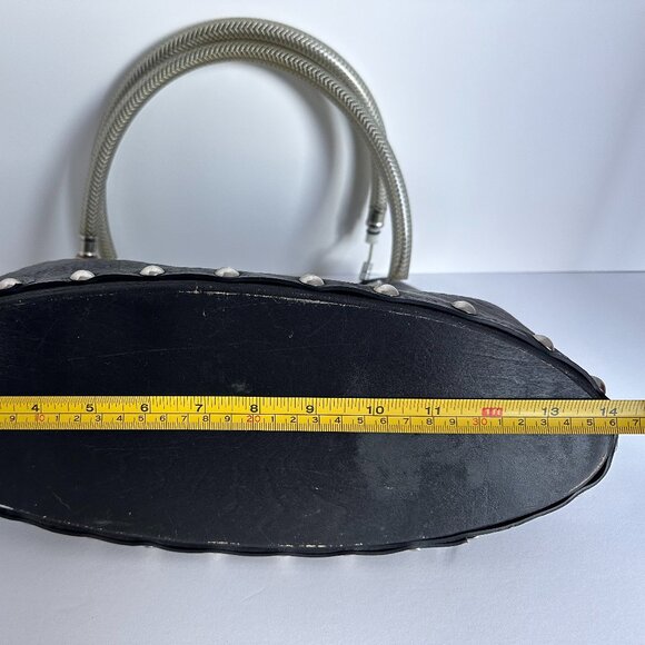 Upcycled Tire Bag Y2K Grunge Goth Biker Rubber Purse + Coin Pouch - Picture 5 of 11